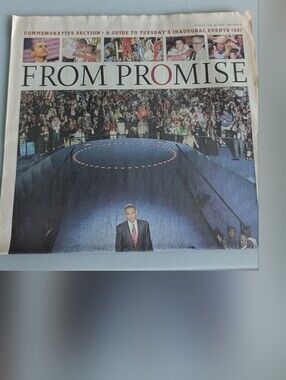 Star Tribune Front Page - 'FROM PROMISE' Headline Obama Commemorative Section